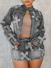 Indiebeautie Cross Jeansjacke & Rock-Set